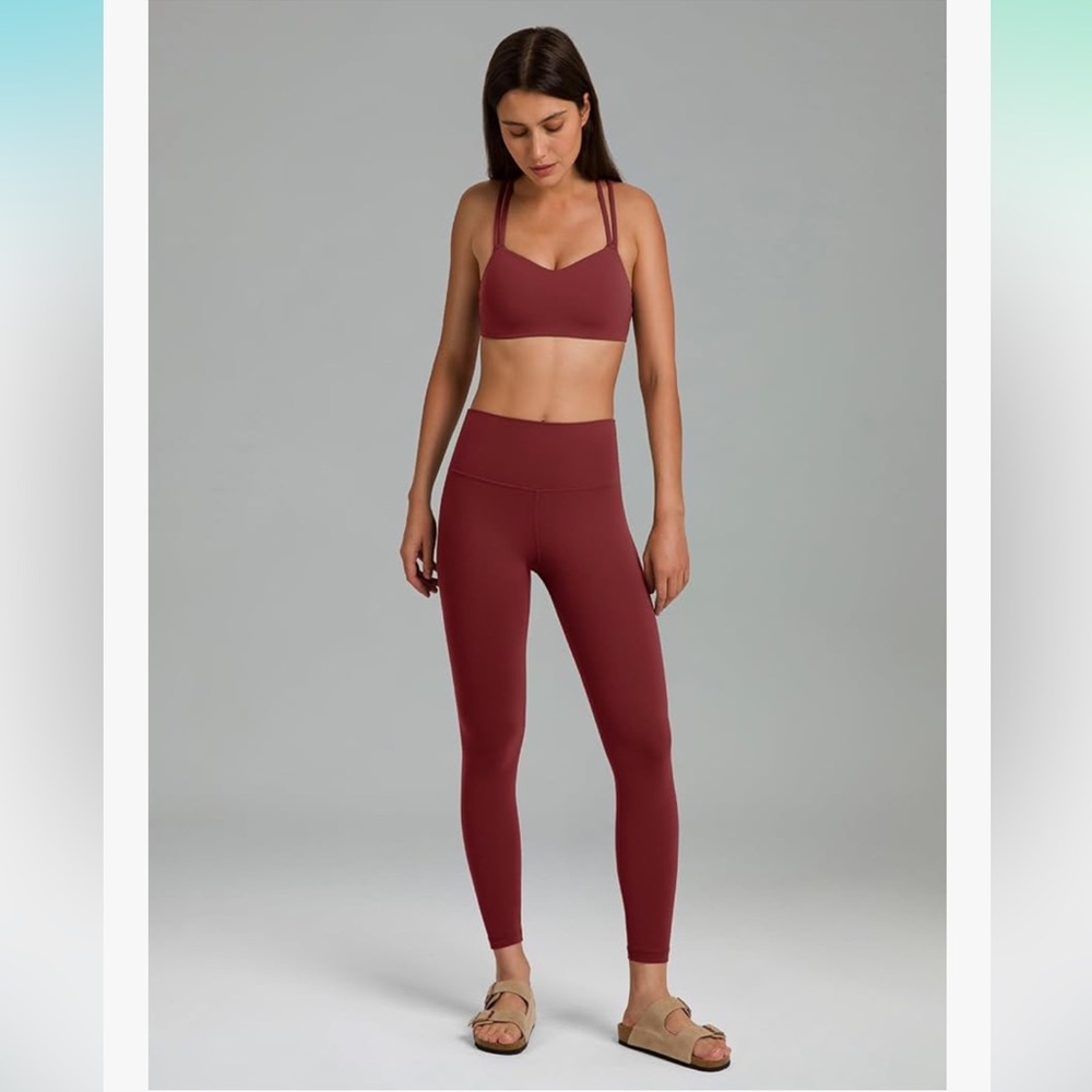 Colorfulkoala Dreamlux High Waisted Workout Leggings Yoga Pants XL Merlot - Picture 4 of 7